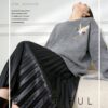 Women's Pullover Crew Neck Long Sleeve Sweater Manufacturer - MOQ 100 pcs - Style 7083