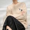 Women's Pullover Crew Neck Long Sleeve Sweater Manufacturer - MOQ 100 pcs - Style 7083