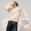 Women's Pullover Crew Neck Long Sleeve Sweater Manufacturer - MOQ 100 pcs - Style 7083