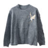 Women's Pullover Crew Neck Long Sleeve Sweater Manufacturer - MOQ 100 pcs - Style 7083
