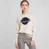 Women's Pullover Crew Neck Long Sleeve Sweater Manufacturer - MOQ 100 pcs - Style 7089