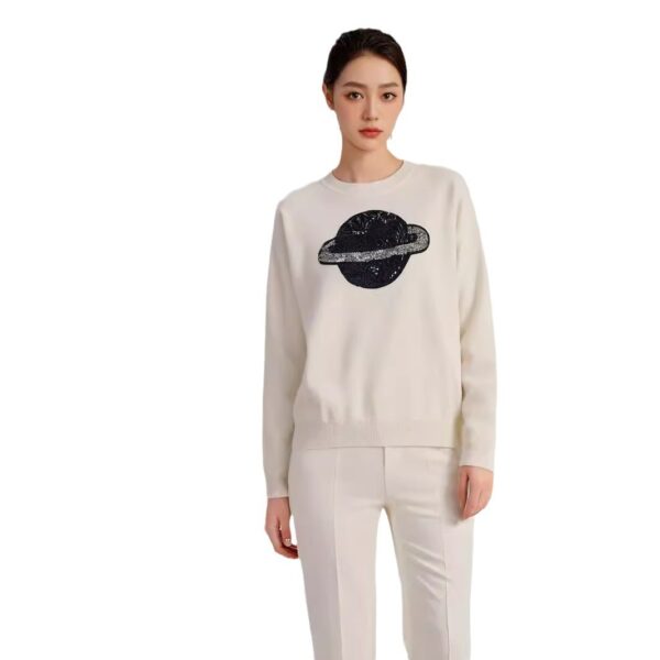 Women's Pullover Crew Neck Long Sleeve Sweater Manufacturer - MOQ 100 pcs - Style 7089
