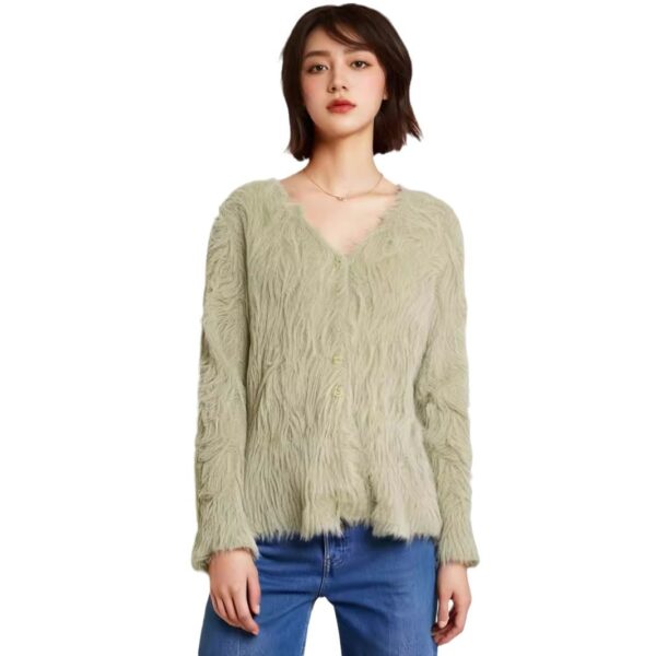Women's Cardigan V Neck Long Sleeve Sweater Manufacturer - MOQ 100 pcs - Style 7111 Women's Cardigan V Neck Long Sleeve Sweater Manufacturer - MOQ 100 pcs - Style 7111