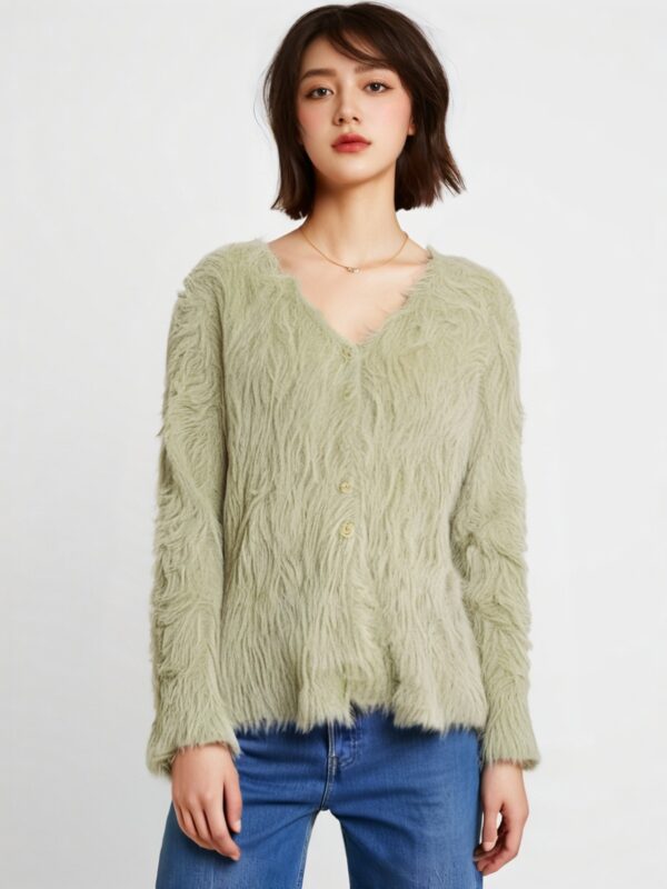 Women's Cardigan V Neck Long Sleeve Sweater Manufacturer - MOQ 100 pcs - Style 7111 Women's Cardigan V Neck Long Sleeve Sweater Manufacturer - MOQ 100 pcs - Style 7111