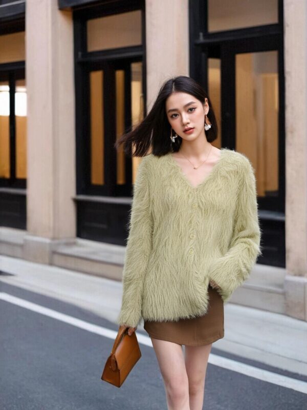 Women's Cardigan V Neck Long Sleeve Sweater Manufacturer - MOQ 100 pcs - Style 7111 Women's Cardigan V Neck Long Sleeve Sweater Manufacturer - MOQ 100 pcs - Style 7111