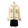 Women's Cardigan Crew Neck Long Sleeve Sweater Manufacturer - MOQ 100 pcs - Style 7115
