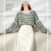 Women's Pullover Long Sleeve Sweater Manufacturer - MOQ 100 pcs - Style 7136