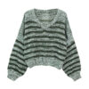 Women's Pullover Long Sleeve Sweater Manufacturer - MOQ 100 pcs - Style 7136
