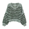 Women's Pullover Long Sleeve Sweater Manufacturer - MOQ 100 pcs - Style 7136