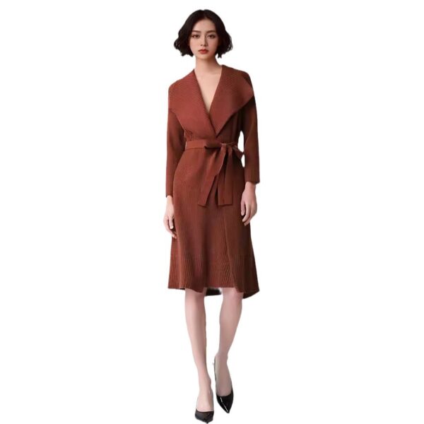 Women's Cardigan Long Sleeve Sweater Manufacturer - MOQ 100 pcs - Style 7138