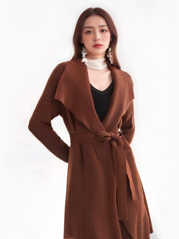 Women's Cardigan Long Sleeve Sweater Manufacturer - MOQ 100 pcs - Style 7138