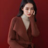 Women's Cardigan Long Sleeve Sweater Manufacturer - MOQ 100 pcs - Style 7138