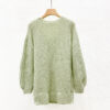Women’s Sage Green Ribbed V-Neck Pullover Sweater — Style 7142 - KnitwearSource