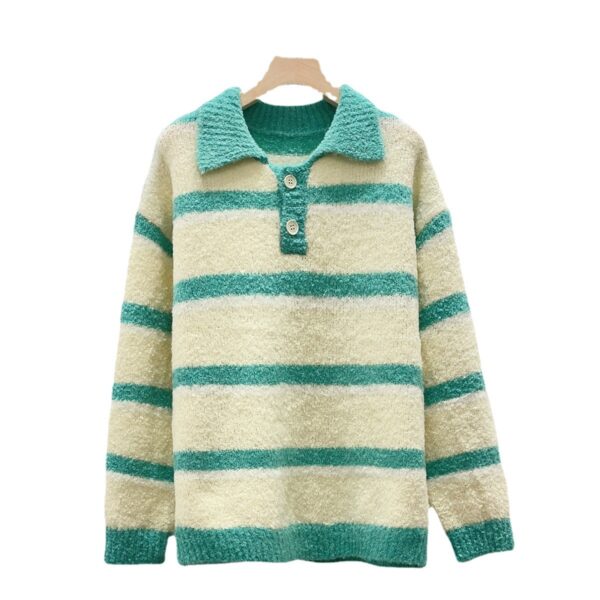 Women's Pullover Long Sleeve Sweater Manufacturer - MOQ 100 pcs - Style 7147