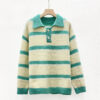 Women's Pullover Long Sleeve Sweater Manufacturer - MOQ 100 pcs - Style 7147