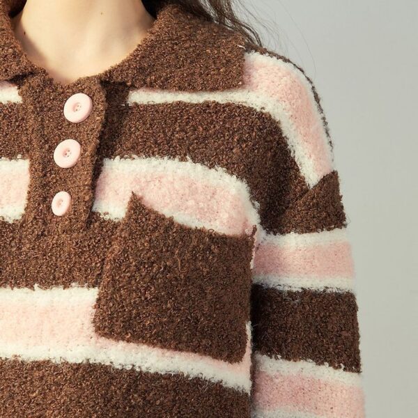Women's Pullover Long Sleeve Sweater Manufacturer - MOQ 100 pcs - Style 7148