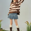 Women's Pullover Long Sleeve Sweater Manufacturer - MOQ 100 pcs - Style 7148