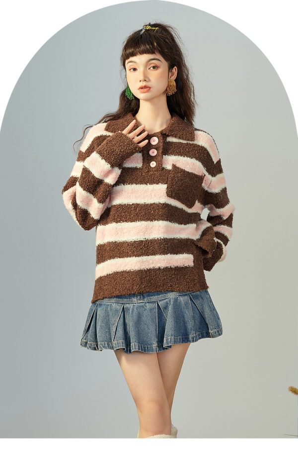Women's Pullover Long Sleeve Sweater Manufacturer - MOQ 100 pcs - Style 7148