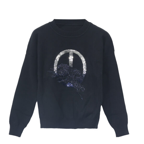 Women's Pullover Crew Neck Long Sleeve Sweater Manufacturer - MOQ 100 pcs - Style 7158