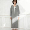 Women's Pullover Long Sleeve Knitwear Manufacturer - MOQ 100 pcs - Style 7163
