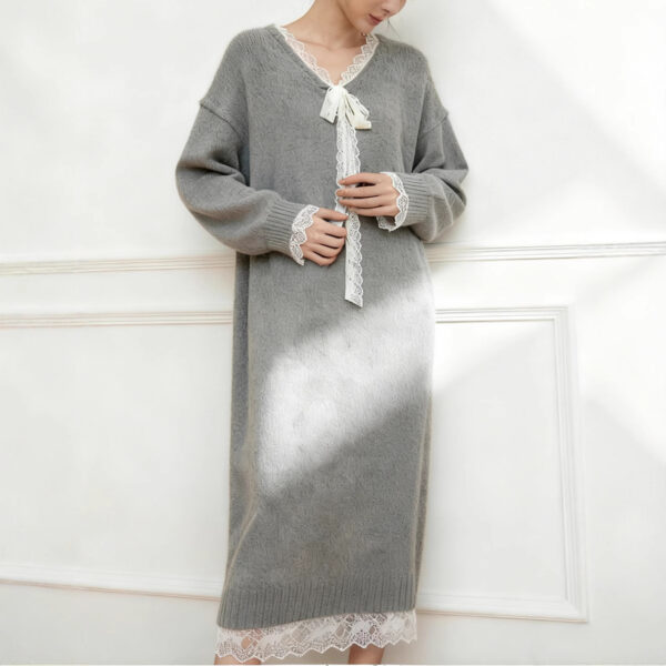 Women's Pullover Long Sleeve Knitwear Manufacturer - MOQ 100 pcs - Style 7163
