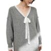 Women's Pullover Long Sleeve Knitwear Manufacturer - MOQ 100 pcs - Style 7163