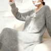 Women's Pullover Long Sleeve Knitwear Manufacturer - MOQ 100 pcs - Style 7163
