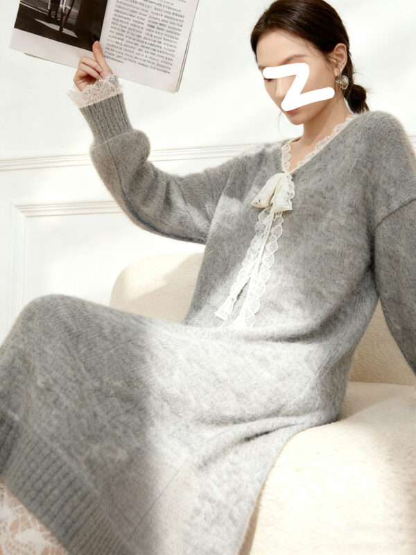 Women's Pullover Long Sleeve Knitwear Manufacturer - MOQ 100 pcs - Style 7163