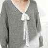 Women's Pullover Long Sleeve Knitwear Manufacturer - MOQ 100 pcs - Style 7163