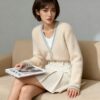 Women's Cardigan Long Sleeve Sweater Manufacturer - MOQ 100 pcs - Style 7166 Women's Cardigan Long Sleeve Sweater Manufacturer - MOQ 100 pcs - Style 7166