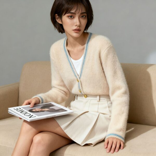 Women's Cardigan Long Sleeve Sweater Manufacturer - MOQ 100 pcs - Style 7166 Women's Cardigan Long Sleeve Sweater Manufacturer - MOQ 100 pcs - Style 7166