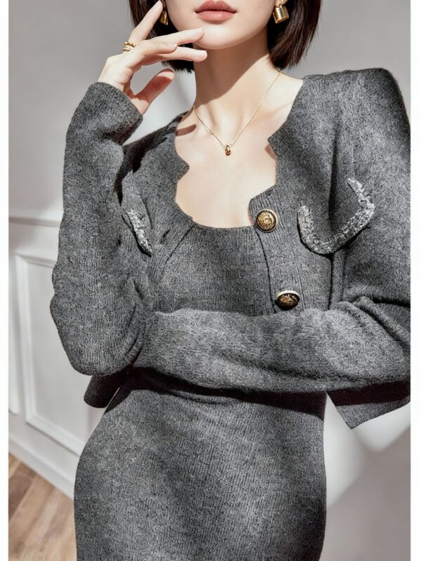 Women's Long Sleeve Knitwear Manufacturer - MOQ 100 pcs - Style 7172