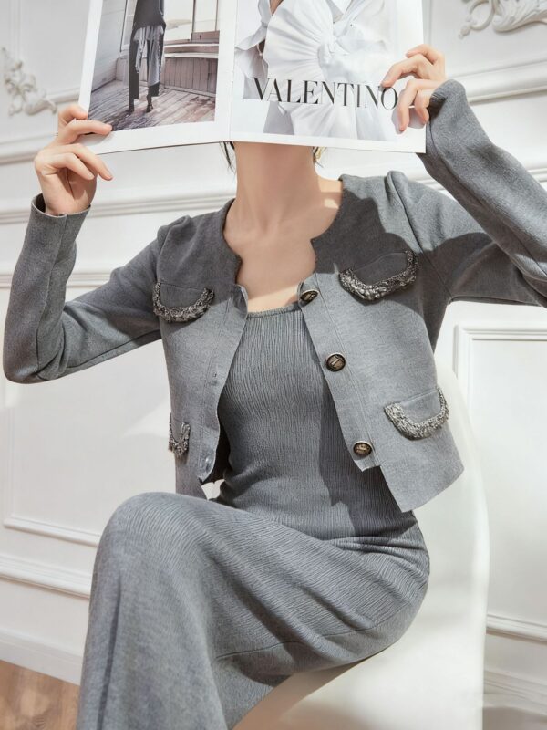 Women's Long Sleeve Knitwear Manufacturer - MOQ 100 pcs - Style 7172