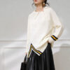 Women's Pullover Long Sleeve Sweater Manufacturer - MOQ 100 pcs - Style 7174