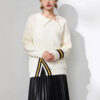Women's Pullover Long Sleeve Sweater Manufacturer - MOQ 100 pcs - Style 7174