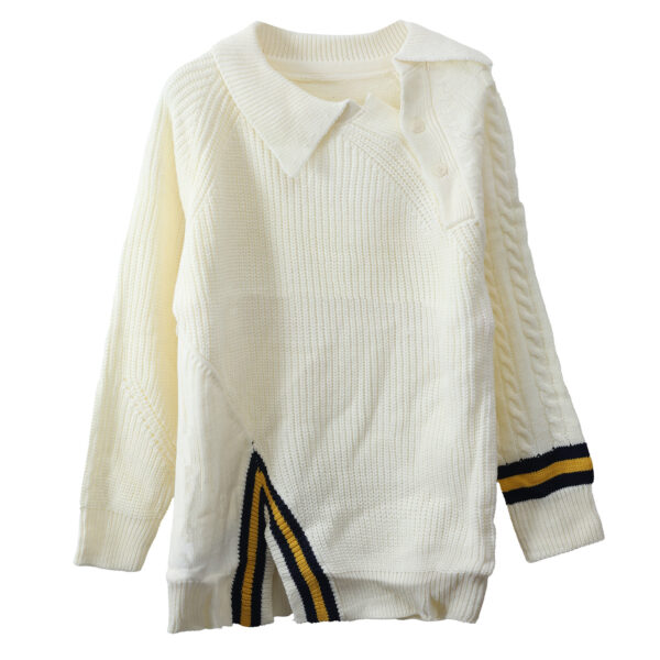 Women's Pullover Long Sleeve Sweater Manufacturer - MOQ 100 pcs - Style 7174