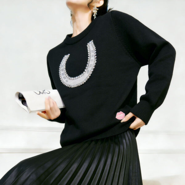Women's Pullover Crew Neck Long Sleeve Sweater Manufacturer - MOQ 100 pcs - Style 7179