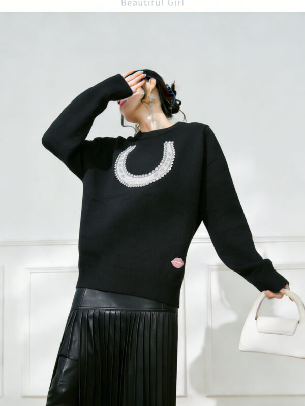 Women's Pullover Crew Neck Long Sleeve Sweater Manufacturer - MOQ 100 pcs - Style 7179