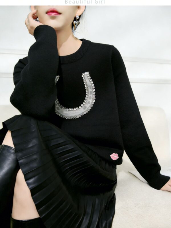 Women's Pullover Crew Neck Long Sleeve Sweater Manufacturer - MOQ 100 pcs - Style 7179