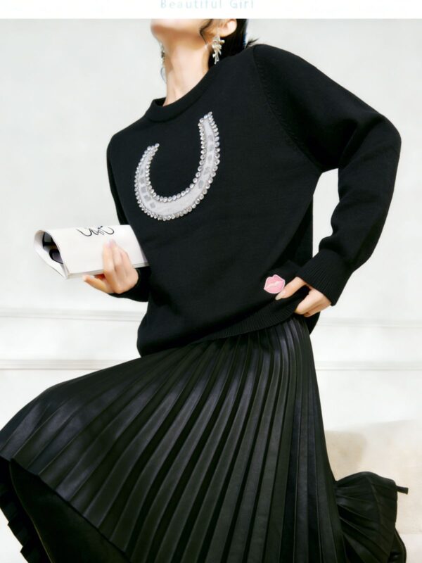 Women's Pullover Crew Neck Long Sleeve Sweater Manufacturer - MOQ 100 pcs - Style 7179