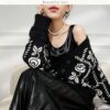 Women's Cardigan Crew Neck Long Sleeve Sweater Manufacturer - MOQ 100 pcs - Style 7184