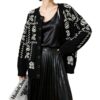 Women's Cardigan Crew Neck Long Sleeve Sweater Manufacturer - MOQ 100 pcs - Style 7184