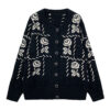 Women's Cardigan Crew Neck Long Sleeve Sweater Manufacturer - MOQ 100 pcs - Style 7184