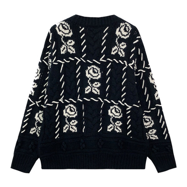 Women's Cardigan Crew Neck Long Sleeve Sweater Manufacturer - MOQ 100 pcs - Style 7184