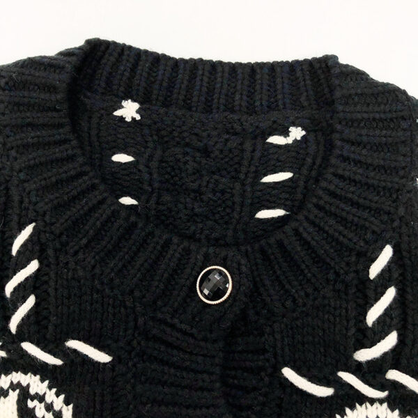 Women's Cardigan Crew Neck Long Sleeve Sweater Manufacturer - MOQ 100 pcs - Style 7184
