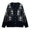 Women's Cardigan Crew Neck Long Sleeve Sweater Manufacturer - MOQ 100 pcs - Style 7184