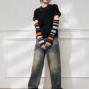 Women's Pullover Crew Neck Long Sleeve Sweater Manufacturer - MOQ 100 pcs - Style 7189
