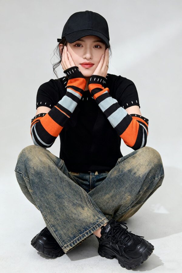 Women's Pullover Crew Neck Long Sleeve Sweater Manufacturer - MOQ 100 pcs - Style 7189