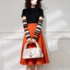 Women's Pullover Crew Neck Long Sleeve Sweater Manufacturer - MOQ 100 pcs - Style 7189