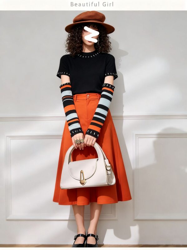 Women's Pullover Crew Neck Long Sleeve Sweater Manufacturer - MOQ 100 pcs - Style 7189